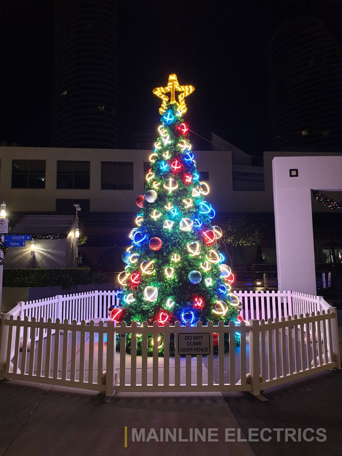 Festive street lighting